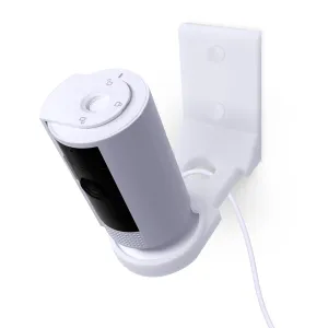 Screwless Wall Mount for Ring Indoor Cam (GEN 2), Easy to Install, No Mess, Strong Adhesive Holder with Screw In Option