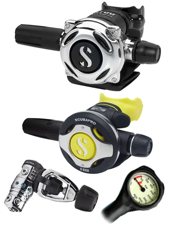 Scubapro Regulator Set: MK25 Evo (DIN or Yoke) / A700 / Octopus & Free Termo Gauge