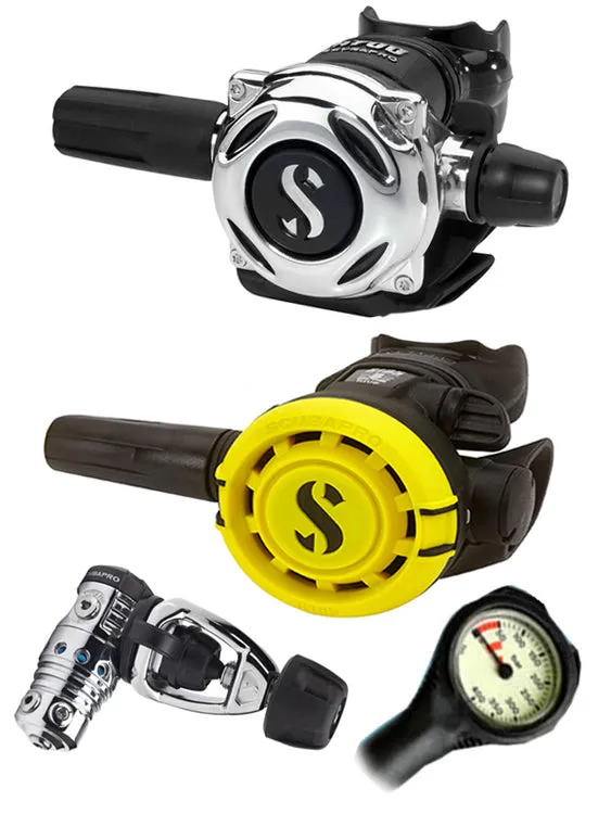 Scubapro Regulator Set: MK25 Evo (DIN or Yoke) / A700 / Octopus & Free Termo Gauge