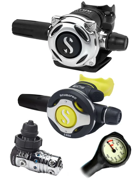 Scubapro Regulator Set: MK25 Evo (DIN or Yoke) / A700 / Octopus & Free Termo Gauge