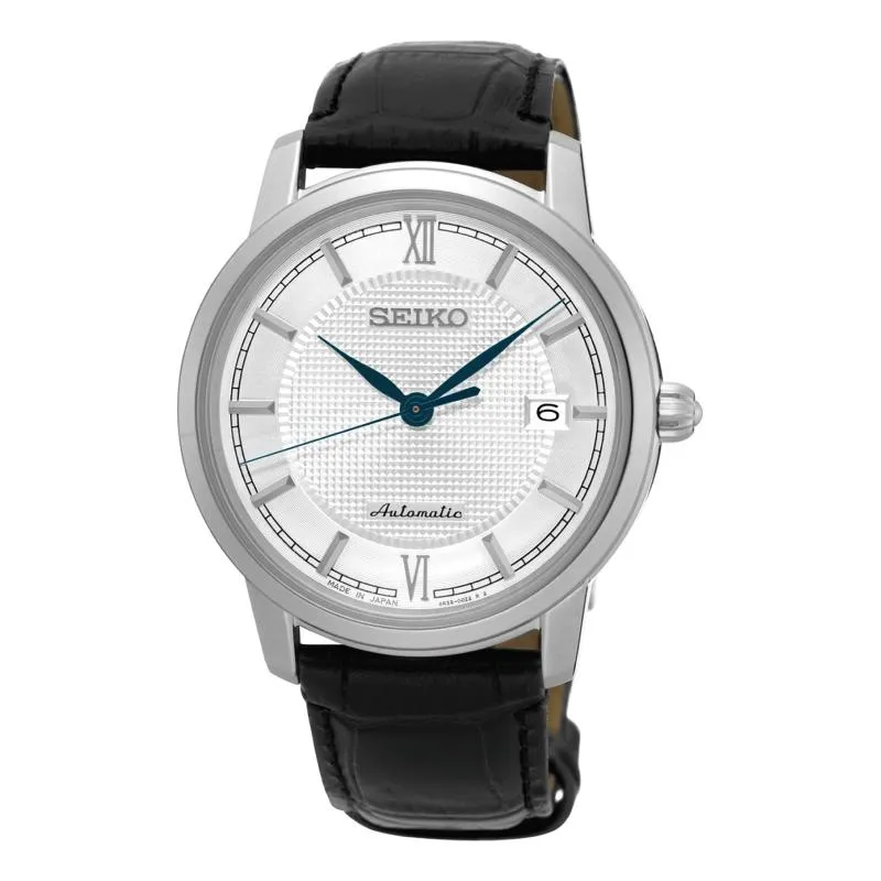 Seiko Presage (Japan Made) Automatic Black Calf Leather Strap Watch SRPA13J1 (Not For EU Buyers) (LOCAL BUYERS ONLY)