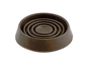 Shepherd Hardware 1-3/4-Inch Round Rubber Furniture Cups, Brown, 4-Pack