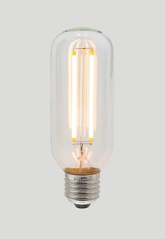 T45 Long LED Filament - Clear Glass - 4W E27 2200k