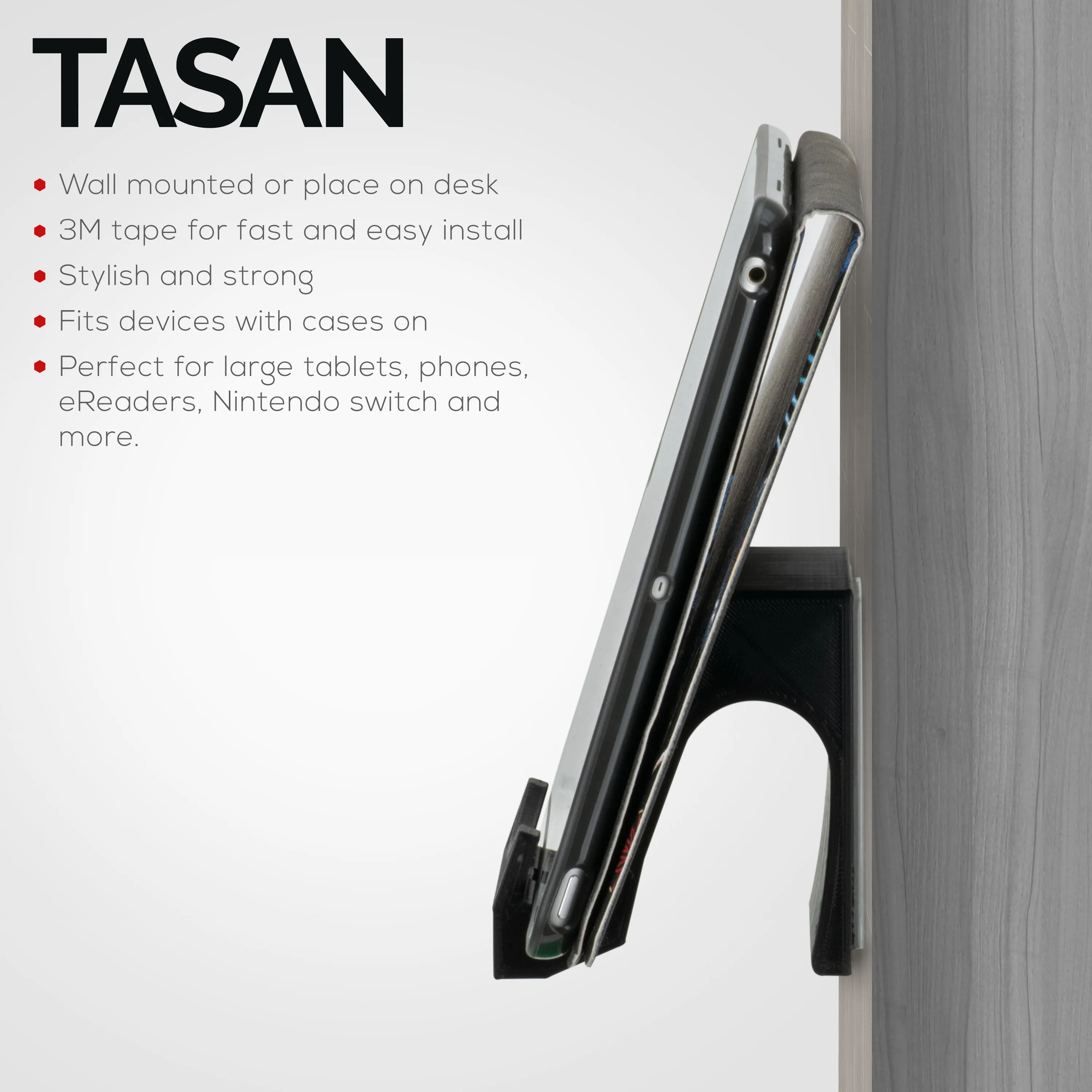 Tasan Desktop & Wall Mounted Phone and Tablet Stand