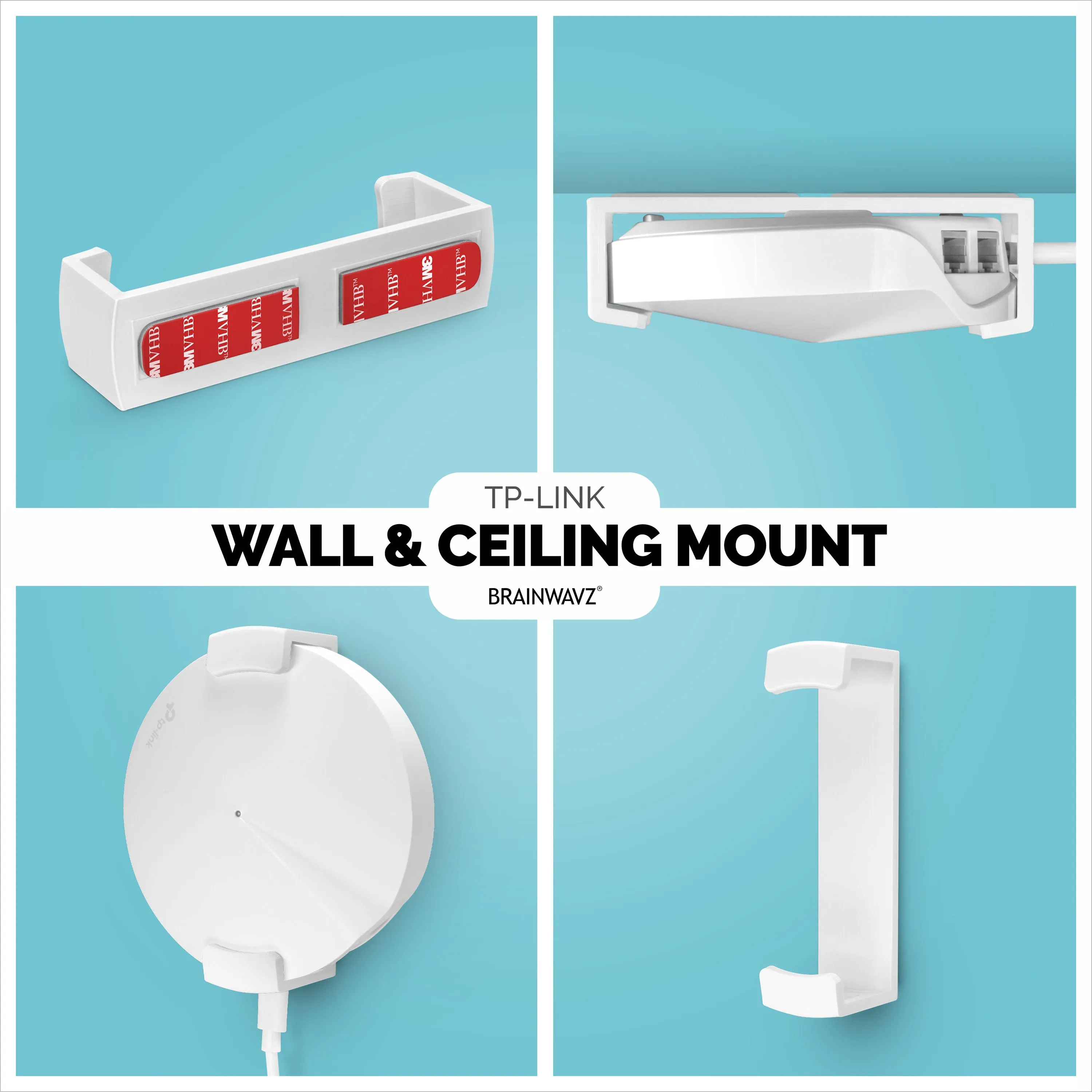 TP-Link Deco M5 & P7 Wall & Ceiling Mount Adhesive Bracket, Easy to Install