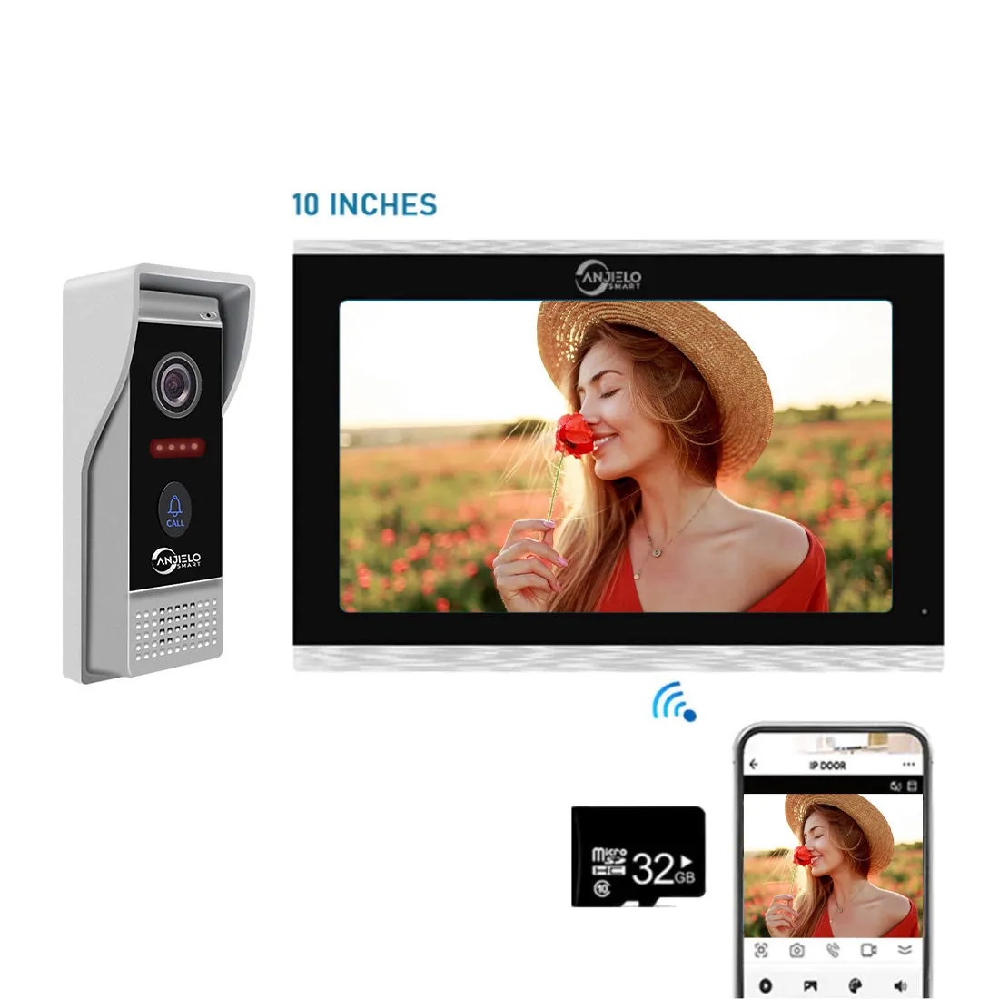 Tuya 7/10 Inch Wired Video Intercom System with 1080P Camera Support Recording Snapshot Doorbell intercom in private house