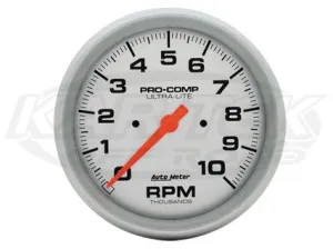 Ultra-Lite 5" In-Dash Tachometer 10,000 RPM