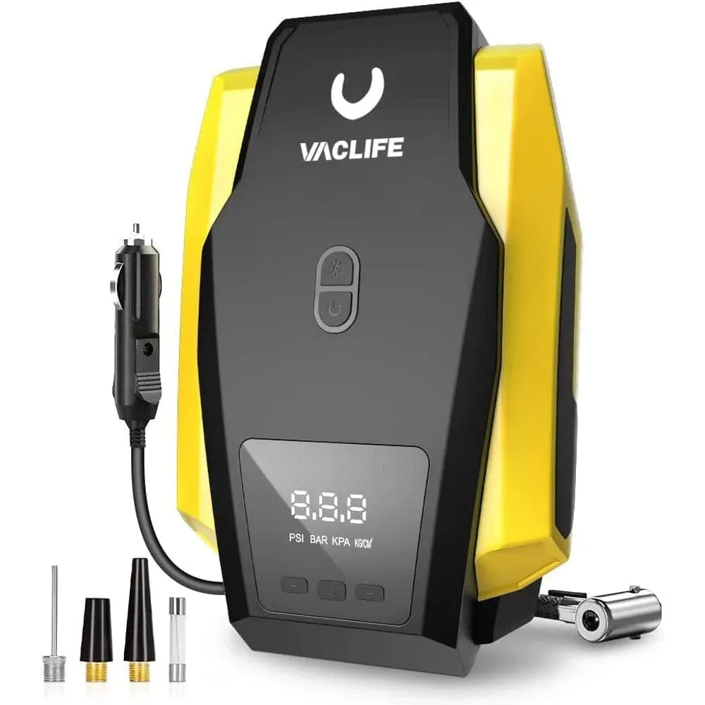 VacLife Tire Inflator Portable Air Compressor