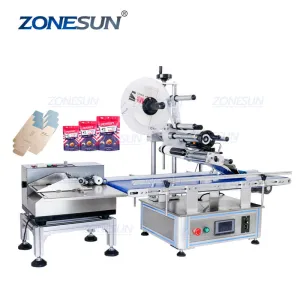 ZS-TB150PBF Automatic Plastic Bag Pouch Sample Box Paging Labeling Machine